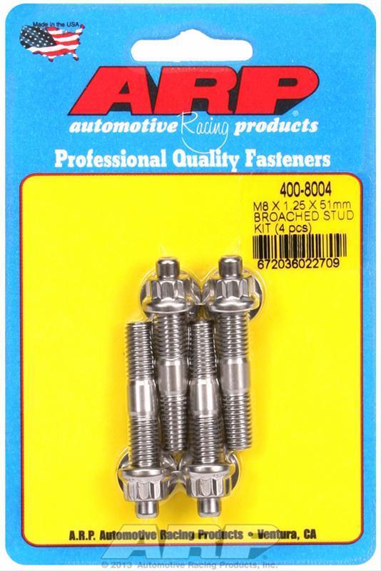 ARP ARP M8 X 1.25 X 51mm broached stud kit - 4pcs (400-8004) SR