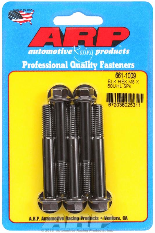 ARP ARP M8 x 1.25 x 60 hex black oxide bolts (661-1009) SR