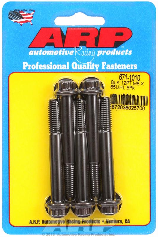 ARP ARP M8 x 1.25 x 65 12pt black oxide bolts (671-1010) SR