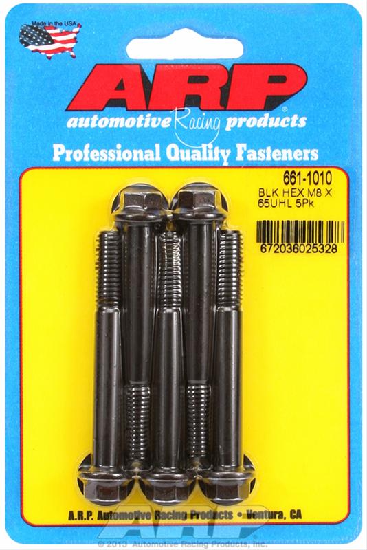 ARP ARP M8 x 1.25 x 65 hex black oxide bolts (661-1010) SR