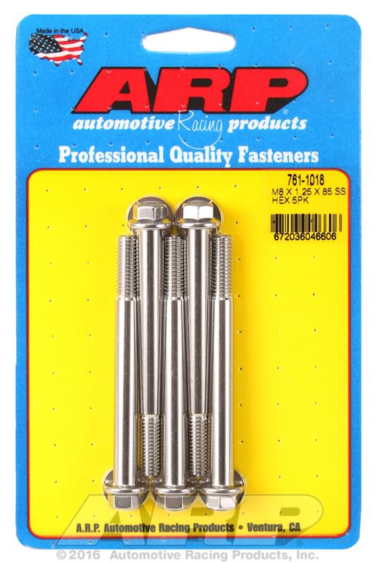 ARP ARP M8 x 1.25 x 85 hex SS bolts (761-1018) SR