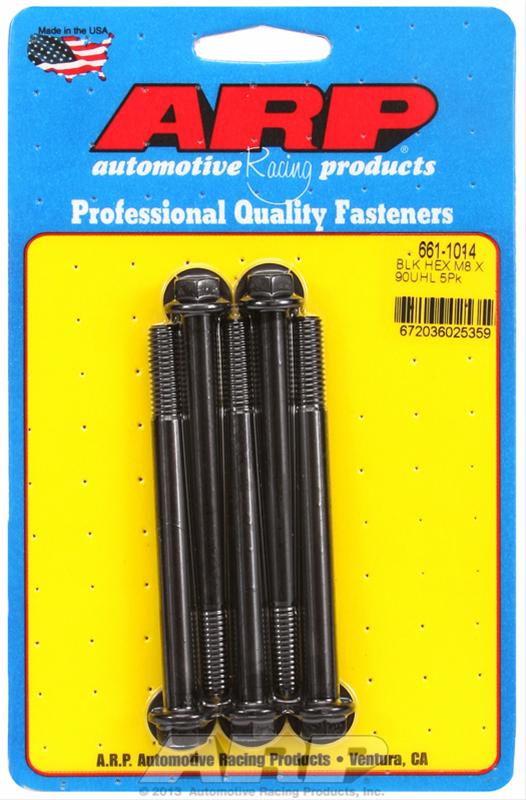 ARP ARP M8 x 1.25 x 90 hex black oxide bolts (661-1014) SR