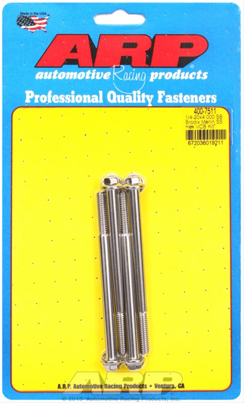 ARP ARP Merlin block, Brodix head SB hex valve cover bolt kit (400-7511) SR