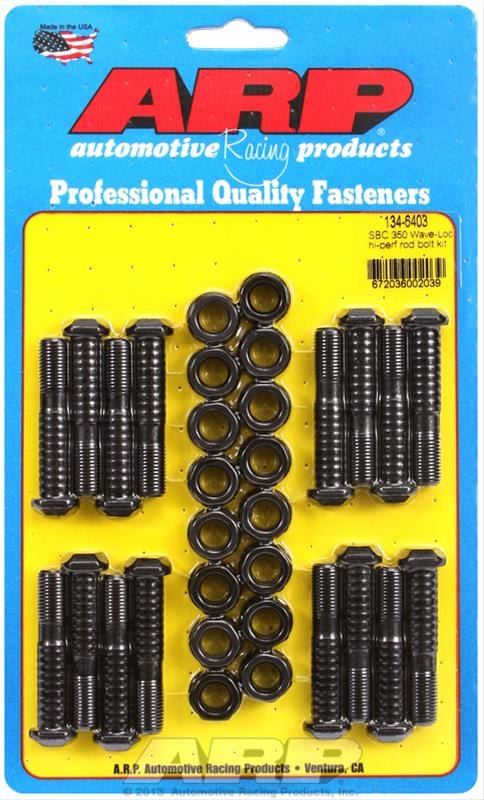 ARP ARP SB Chevy 305-307-350-409 wave-loc hi-perf rod bolt kit (134-6403) SR