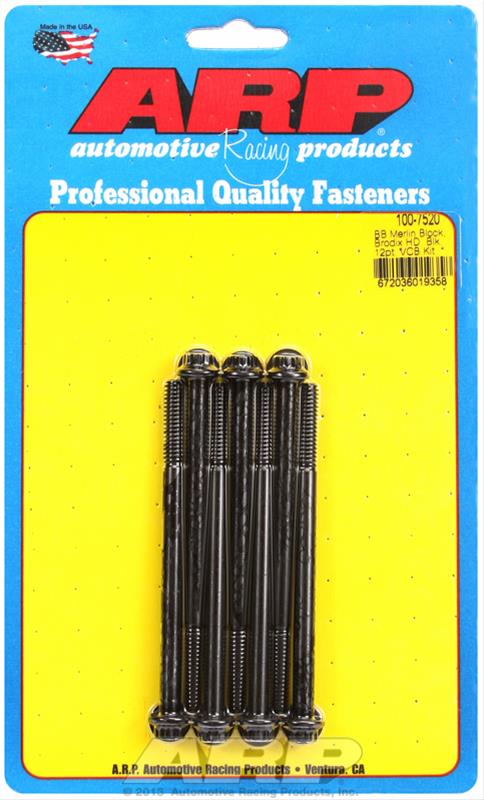 ARP Merlin block, Brodix head BB 12pt valve cover bolt kit (100-7520) SR