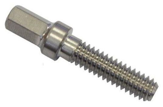 ASTRO 1/4-20 UNF x 1.00" UHL, Hex Head, 7/8" Thread Length, Each Astro Titanium Titanium Bolt AST-8010 SR