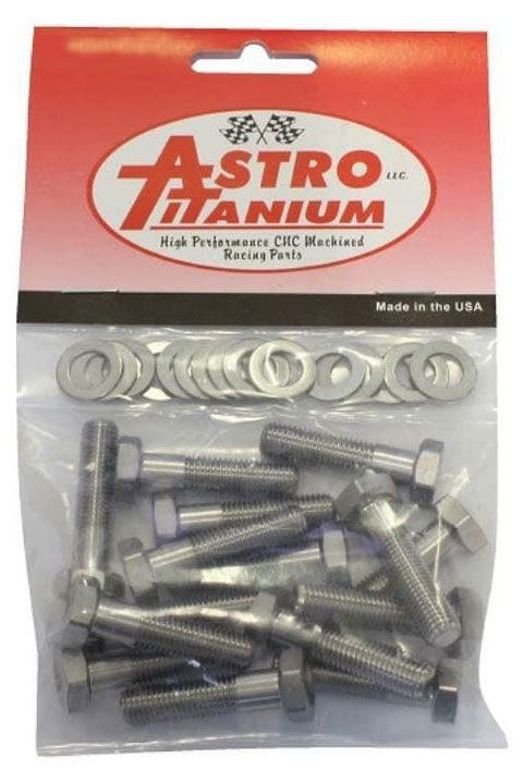 ASTRO 5/16-24 X 1.250, S/S Washers (30 Piece) Astro Titanium Titanium Wheel Center Bolts AST-5512K SR