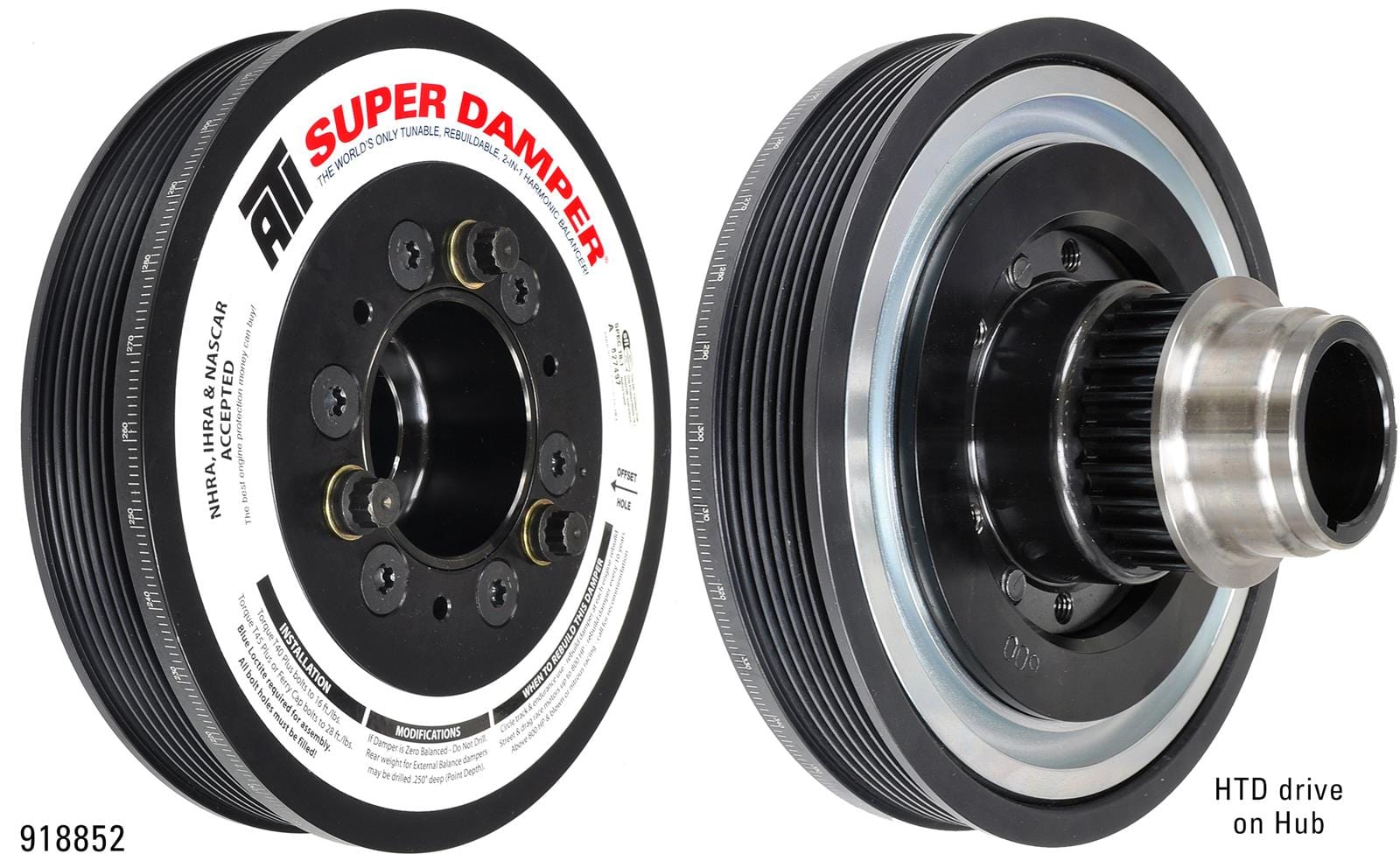 ATI Performance Products ATI Super Damper Serpentine Series Harmonic Balancers ATI918852 SR