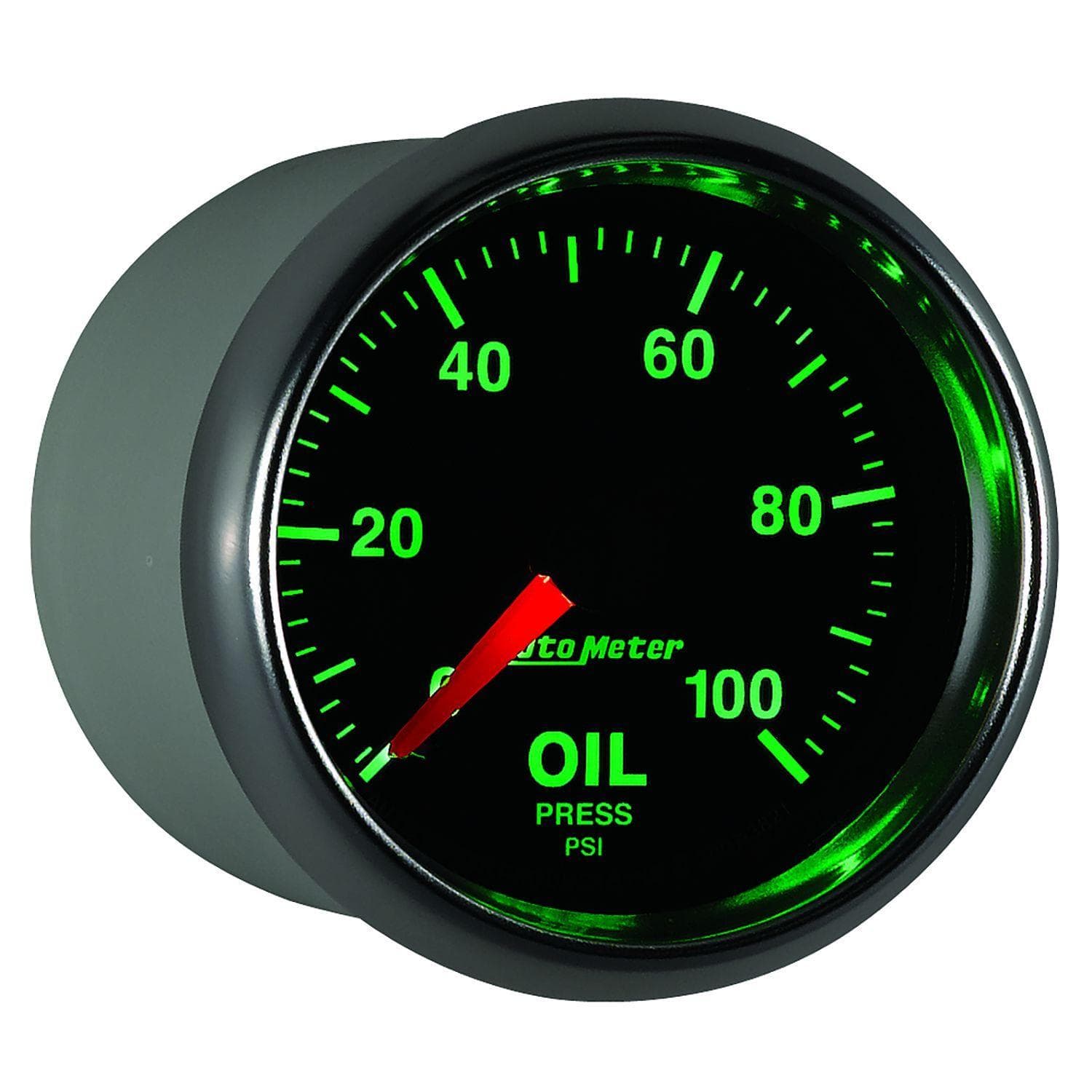 AUTOMETER 2-1/16", In-Dash, Full Sweep Mechanical, 0 - 100 psi. Auto Meter GS Series Oil Pressure Gauge AU3821 SR