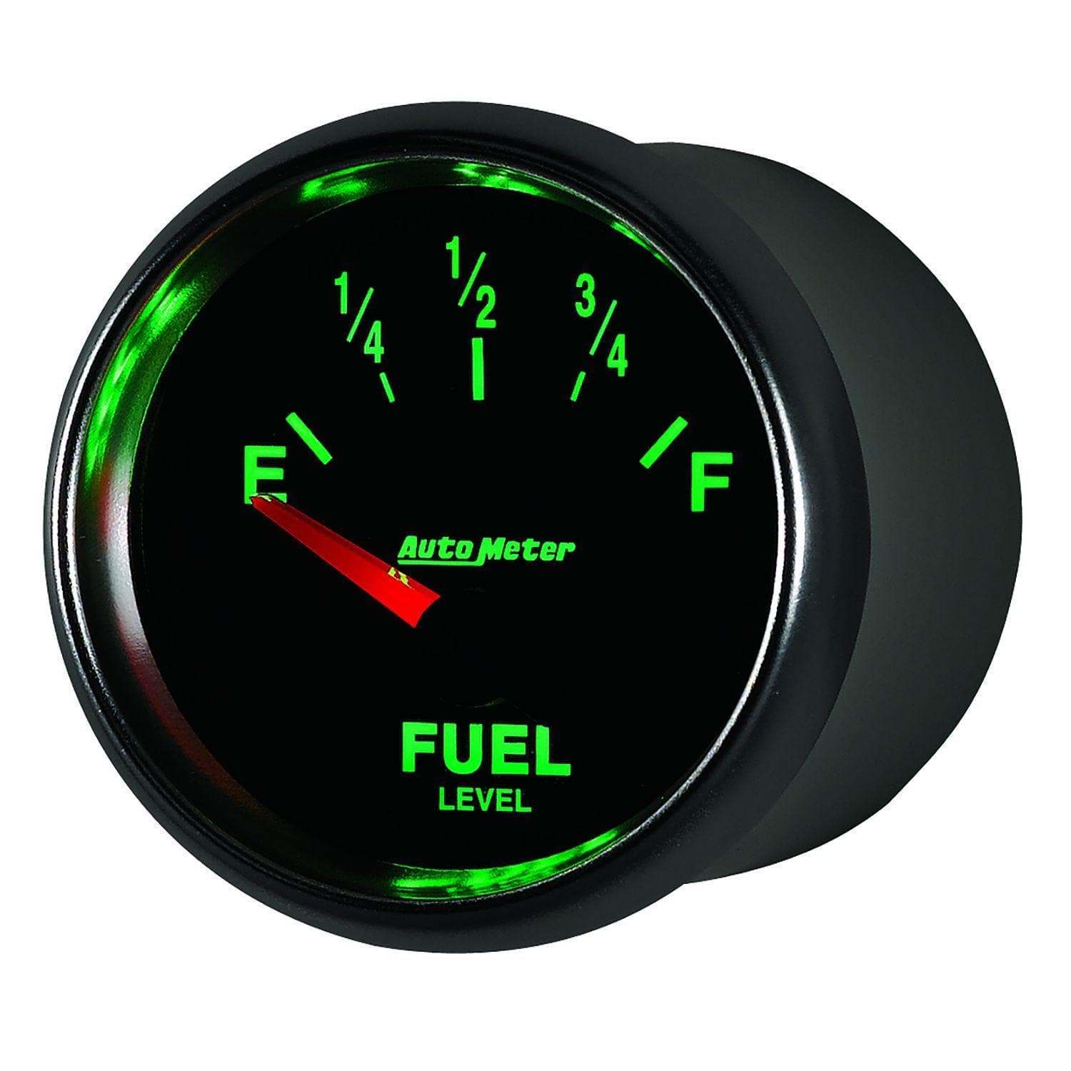 AUTOMETER 2-1/16", In-Dash, Short Sweep Electric, 240 ohms Empty/33 ohms Full Auto Meter GS Series Fuel Level Gauge AU3816 SR