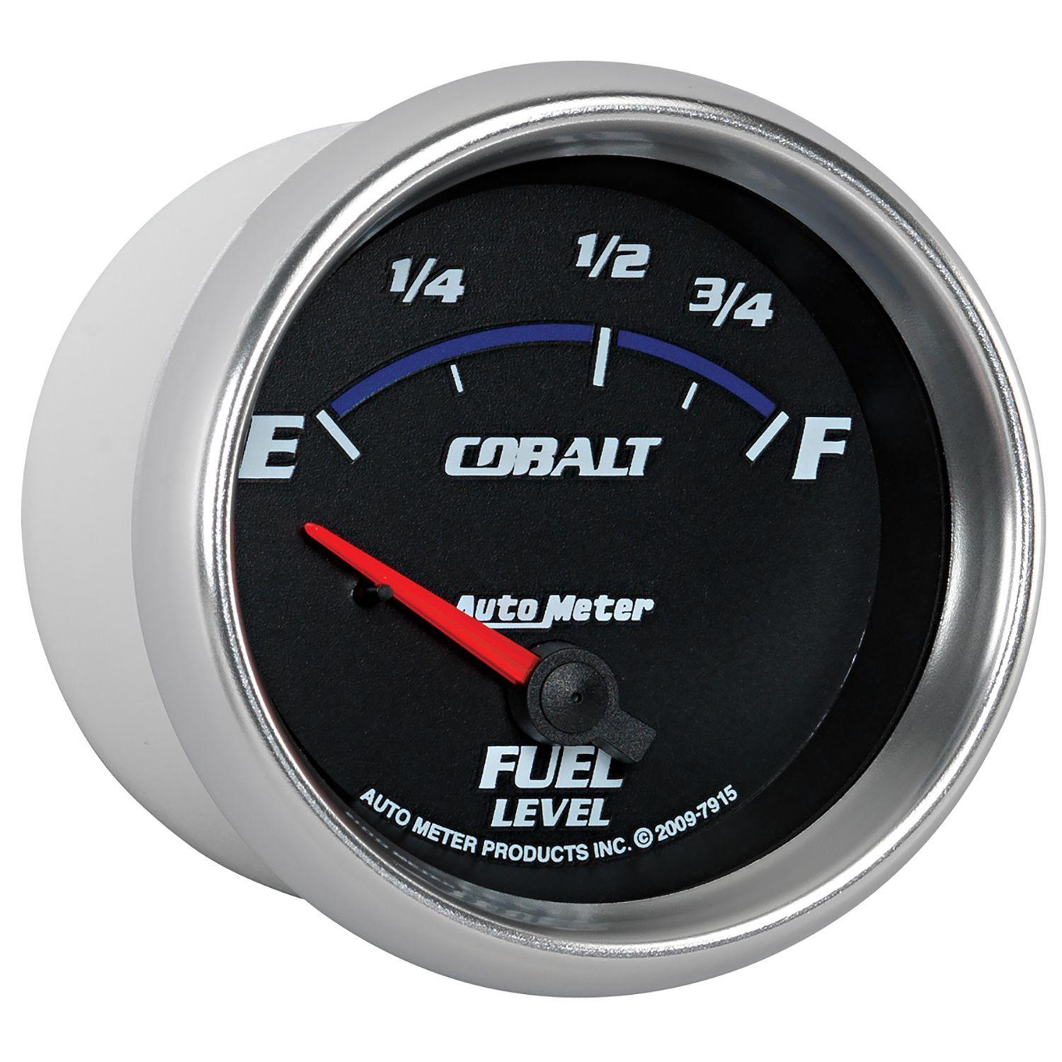 AUTOMETER 2-5/8", Short Sweep Electric, Ford, 73 ohms Empty/10 ohms Full Auto Meter Cobalt Series Fuel Level Gauge AU7915 SR