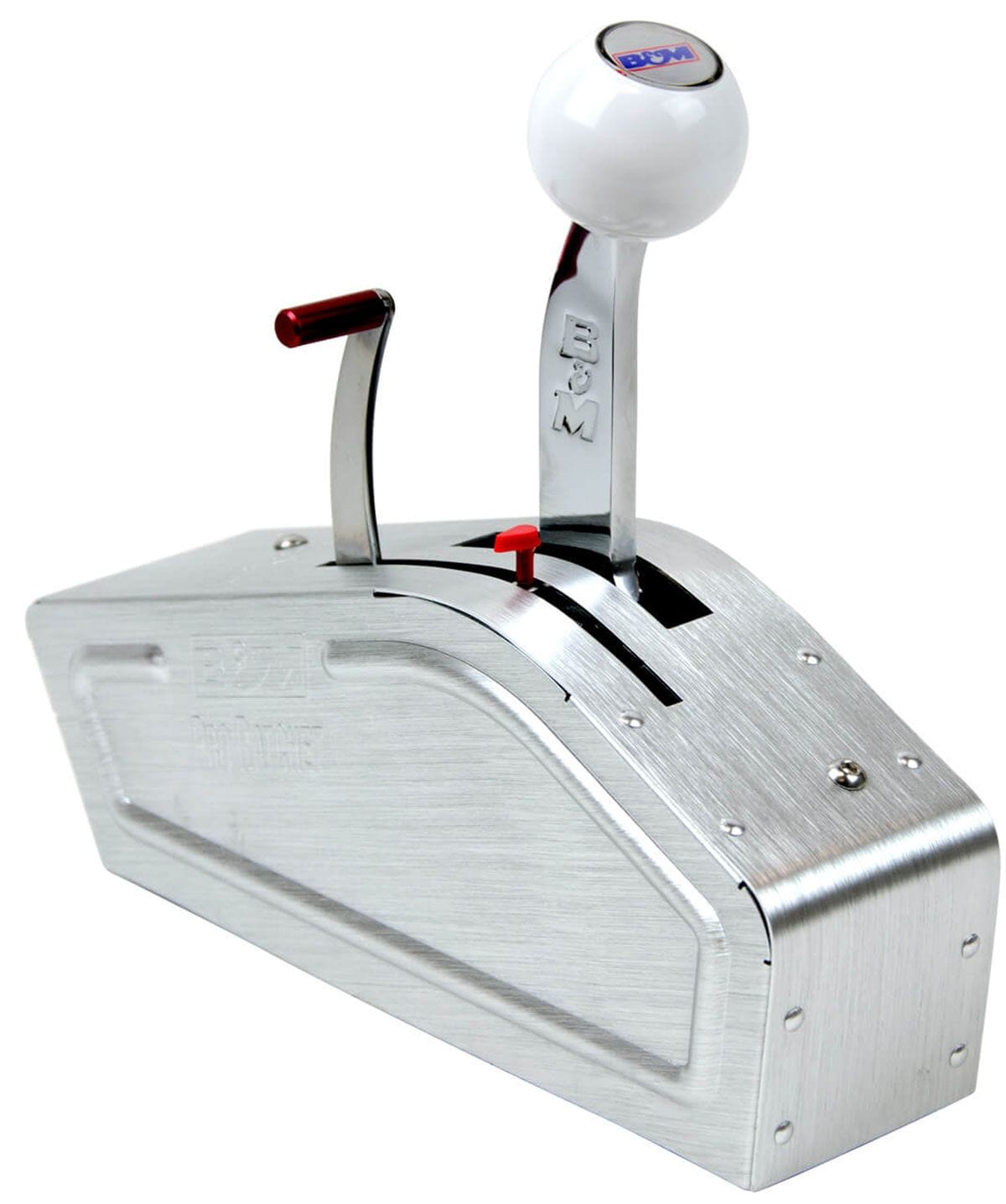 B&M 3 or 4 Speed Ratchet Shifter, Brushed Aluminium Cover, 5' Super Duty B&M Pro Ratchet Shifter BM80842 SR