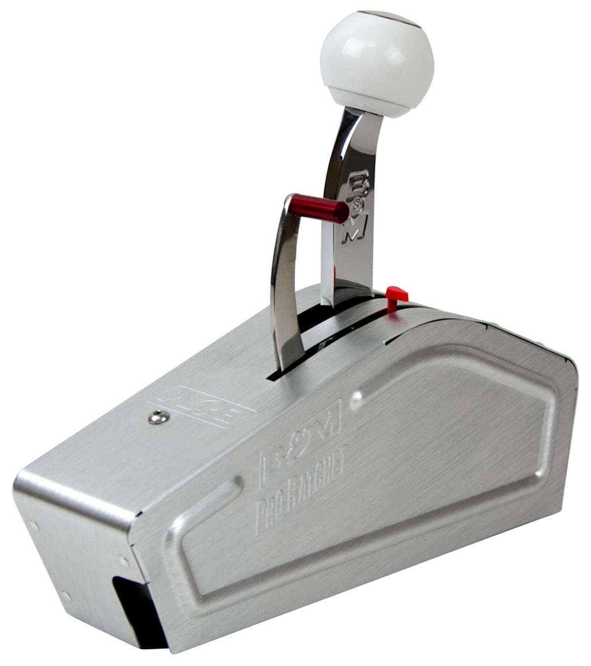 B&M Powerglide Ratchet Shifter, Brushed Aluminium Cover, 5' Super Duty ca B&M Pro Ratchet Shifter BM80840 SR