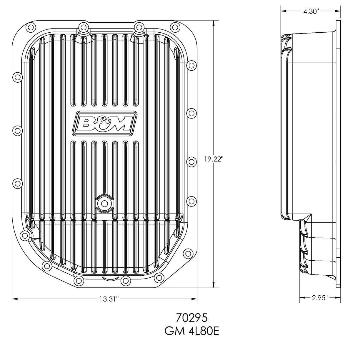 B&M Suit GM 4L80E & 4L85E, Adds An Additional 2.8 litres B&M Cast Aluminium Deep Pan BM70295 SR