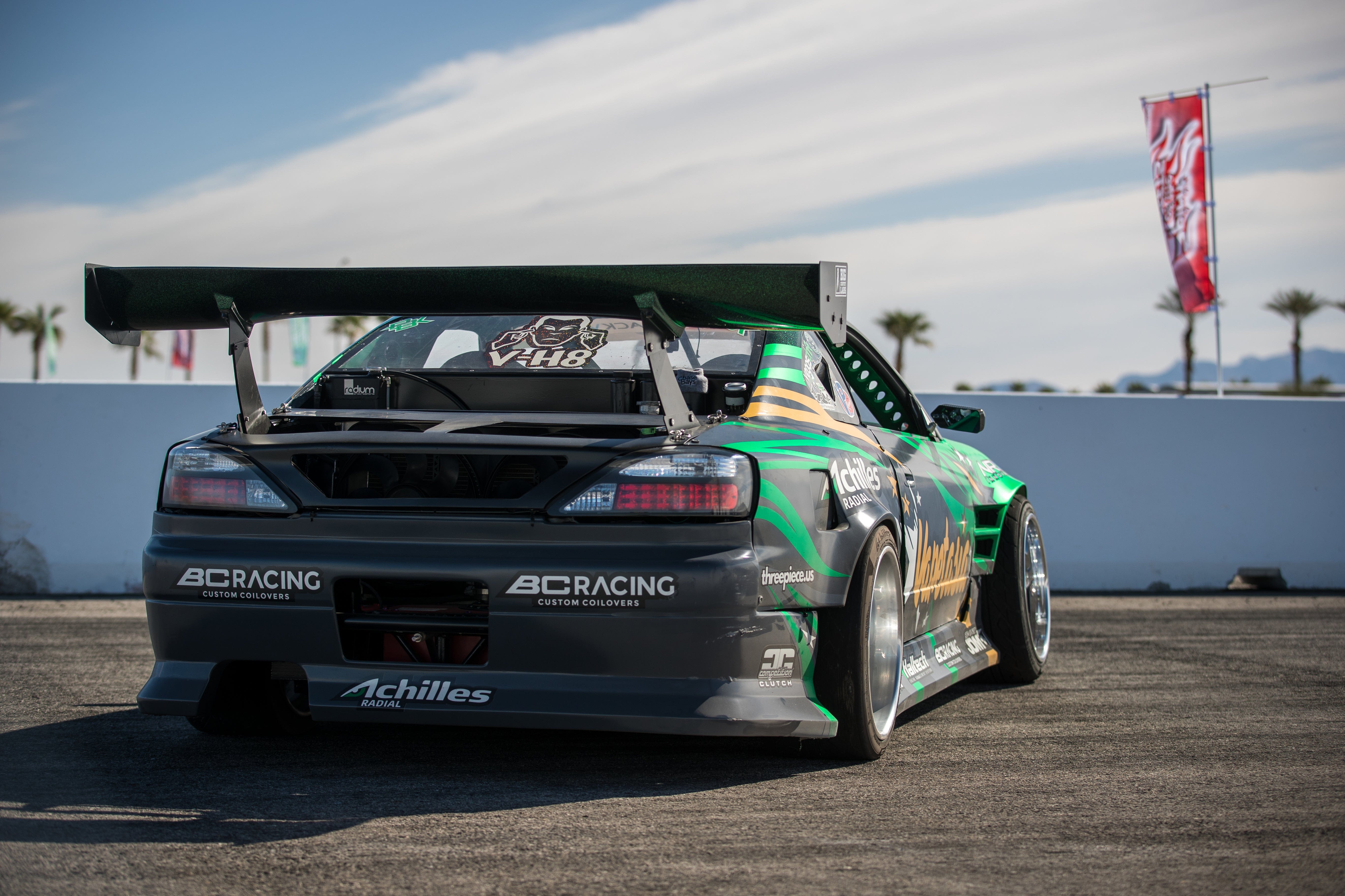 BCL - Big Country Labs Wing Kits Manly / Fiberglass / 1850mm S15 Silvia Atmosphere Demolisher - Complete Kit SR