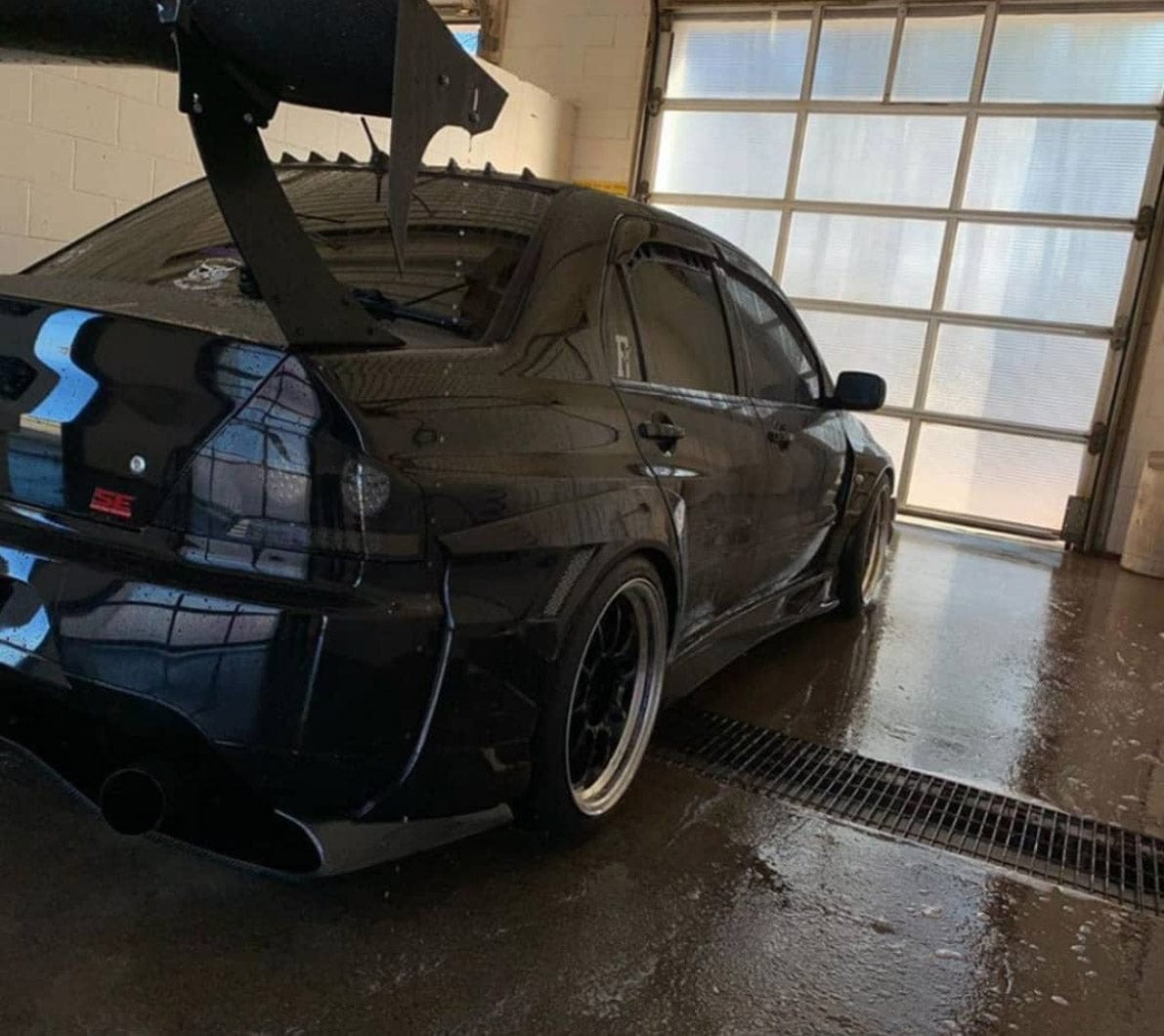 BCL - Big Country Labs Wing Kits Streets / Fiberglass / 1850mm EVO VIII and IX Atmosphere Demolisher - Complete Kit SR