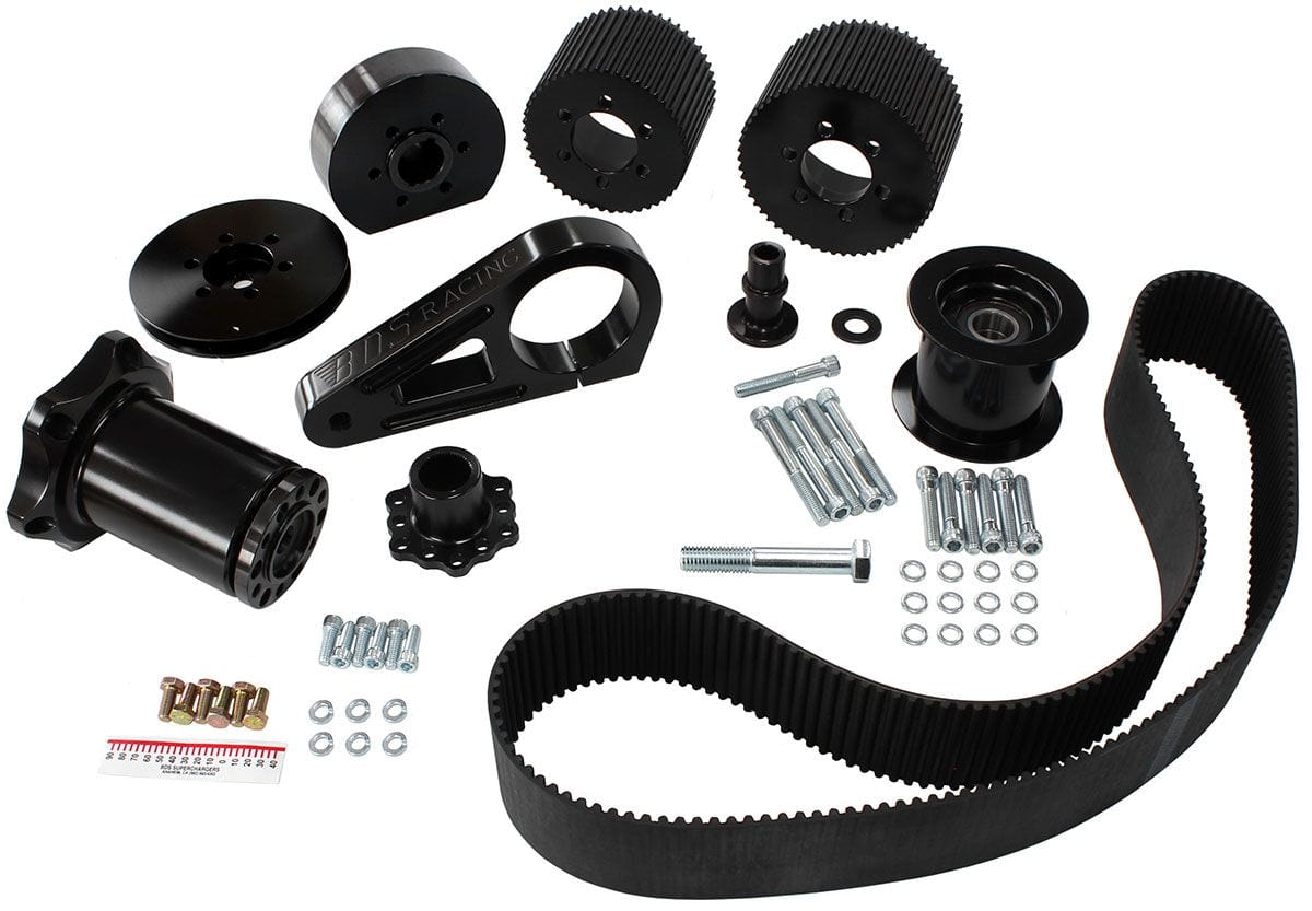 BDS 8mm Pitch Suit Ford 302-351 Cleveland, 1V Pulley With 6-71 & 8-71, Bl Blower Drive Service Blower Drive Kit BDSDK-5111B SR