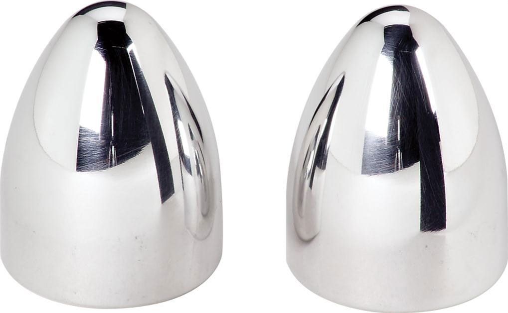 BILLET Not For Use With Wiper Arms (Pair) Billet Specialties Bullet Style Windscreen Wiper Stem Post Covers - Polished BS248810 SR