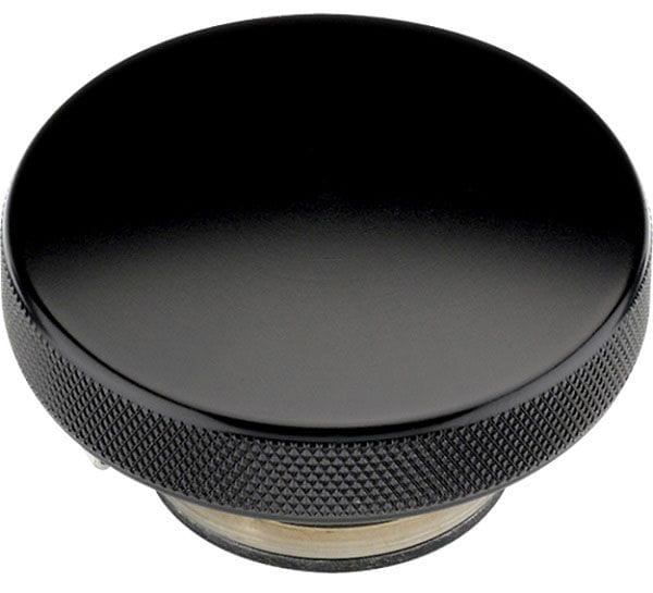 BILLET Plain Finish, 16lb Billet Specialties Radiator Cap - Black BSBLK75120 SR
