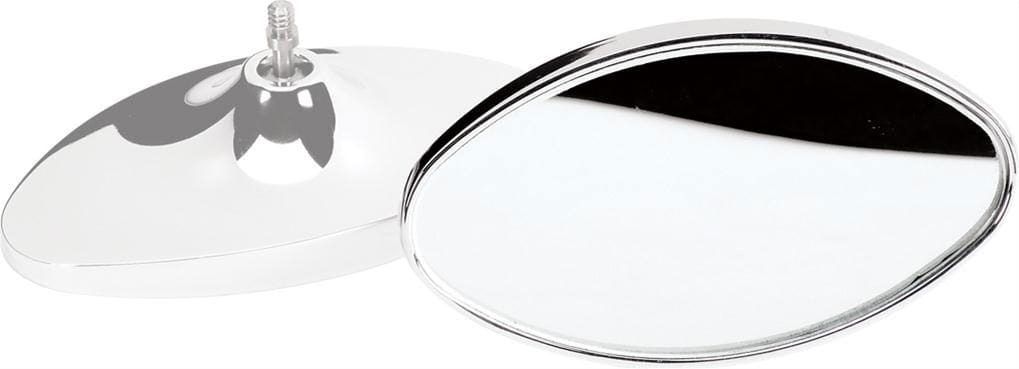 BILLET Polished Billet Aluminium With Stainless Steel Swivel (Each) Billet Specialties Oval Mirror Head BS73520 SR