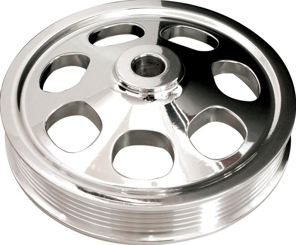 BILLET Suit Saginaw Pump (66-76) With 1/8" Keyway & Serpentine Belt Billet Specialties Power Steering Pump Pulley BSFM1030PC SR