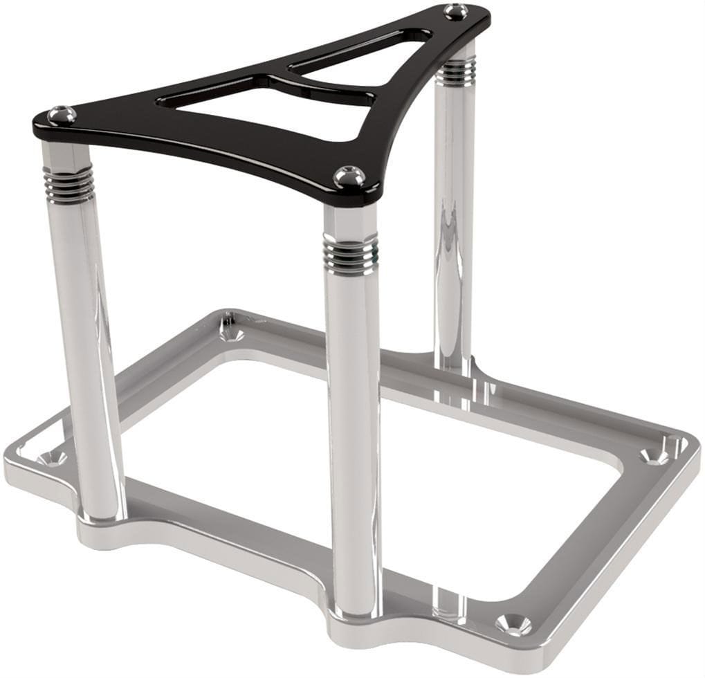 BILLET Suit XS Style Batteries S1600 & D1600 Billet Specialties Battery Tray Mount - Black/Clear Anodized BS248920 SR