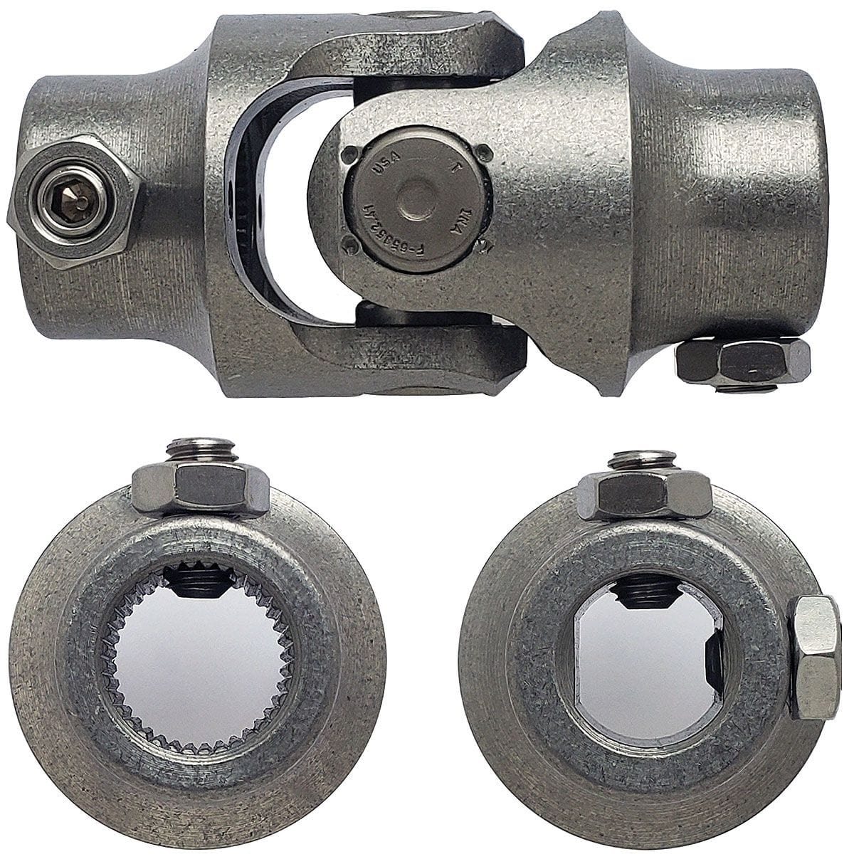 BORGESON 3/4"-36 x 17mm DD - Spline x Spline Borgeson Borgeson Stainless Steel Single Needle Bearing Universal Joint BOR113446 SR