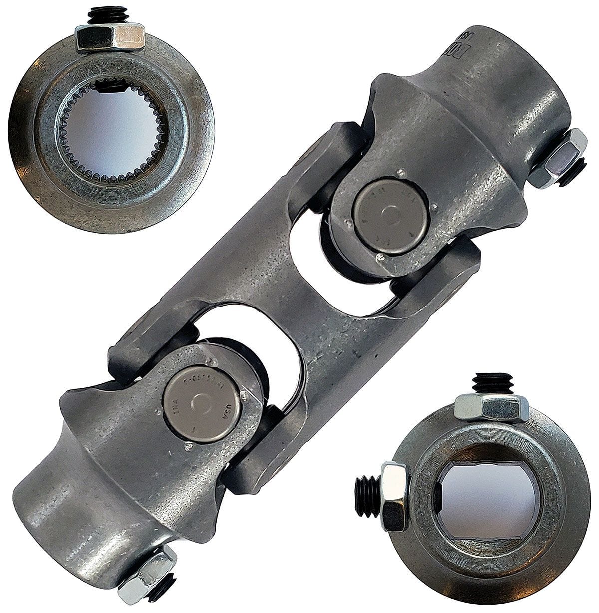 BORGESON 3/4"-36 x 3/4"DD - Spline x Spline Borgeson Borgeson Steel Double Needle Bearing Universal Joint BOR023449 SR