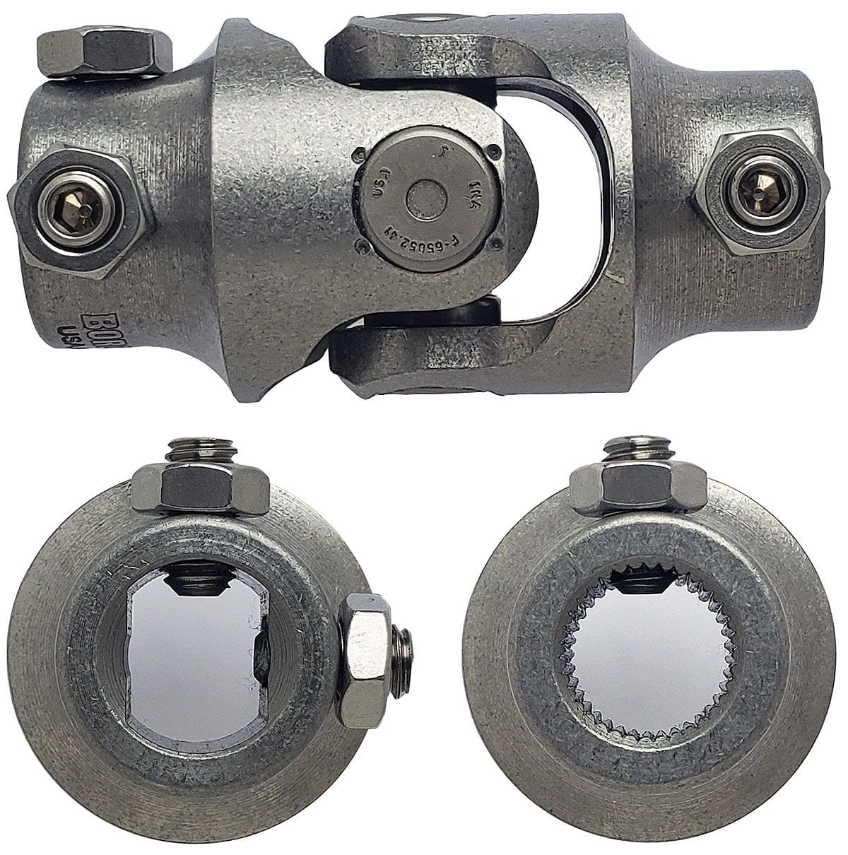 BORGESON 3/4"DD x 11/16"-36 - Spline x Spline Borgeson Borgeson Stainless Steel Single Needle Bearing Universal Joint BOR114925 SR