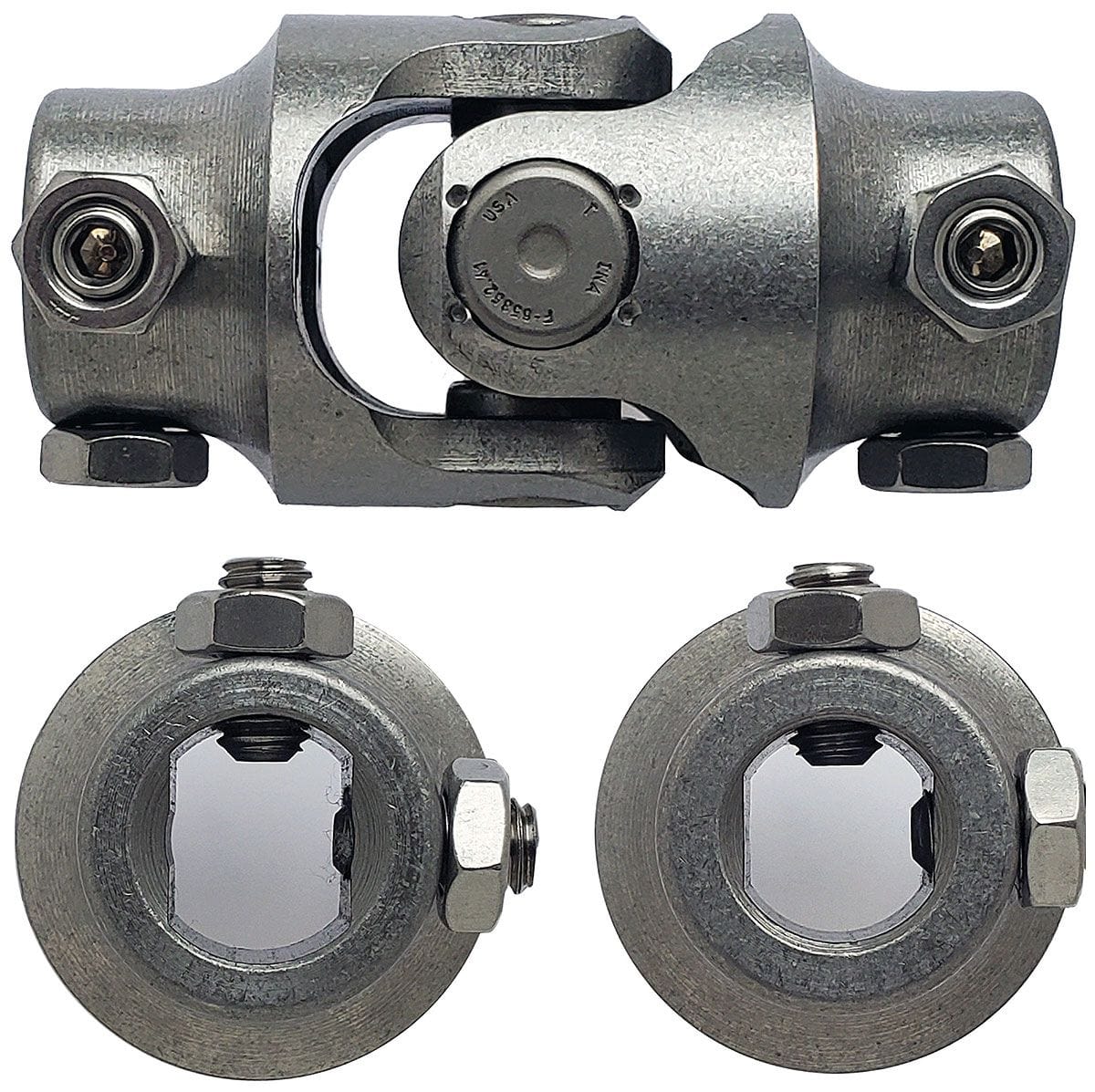 BORGESON 3/4"DD x 17mm DD - Spline x Spline Borgeson Borgeson Stainless Steel Single Needle Bearing Universal Joint BOR114946 SR