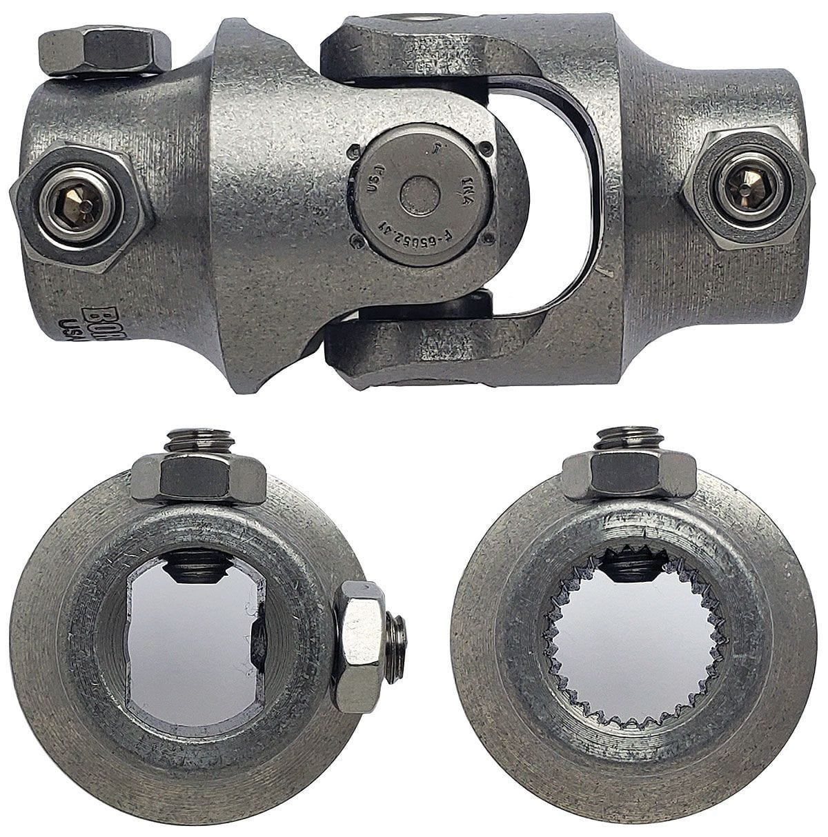 BORGESON 3/4"DD x 3/4"-30 - Spline x Spline Borgeson Borgeson Stainless Steel Single Needle Bearing Universal Joint BOR114931 SR