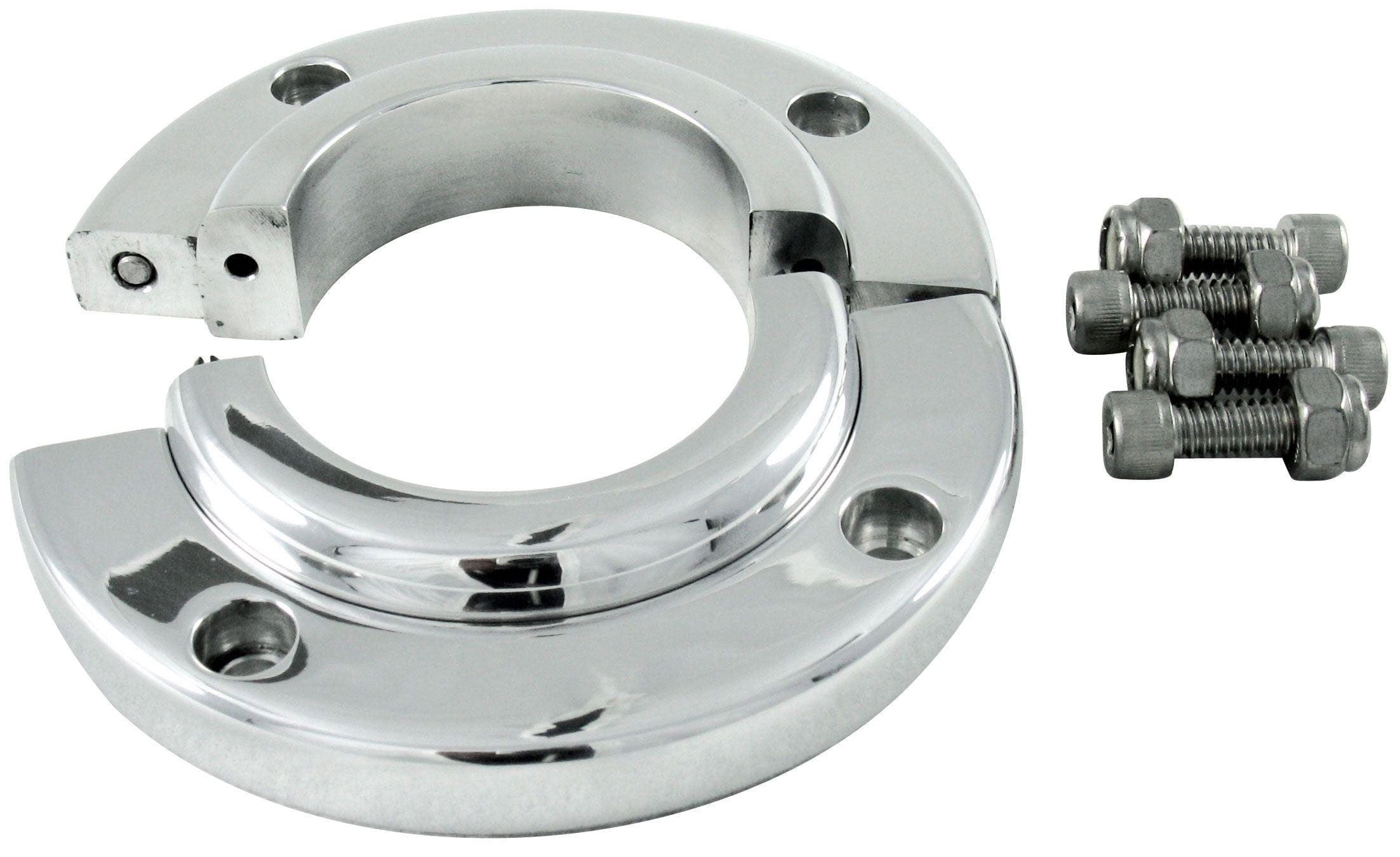 BORGESON Suit 1-3/4" Steering Columns Borgeson Borgeson Polished Billet Aluminium Solid Swivel Floor Mount BOR909002 SR