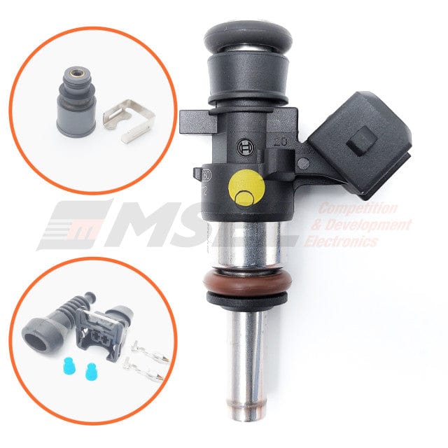 Bosch Fuel Pumps & Injectors Medium Adapter with 11mm O-Ring / No lower injector adapter / Electrical connector Bosch 347cc High Resistance Fuel Injector with Long Pintle SR