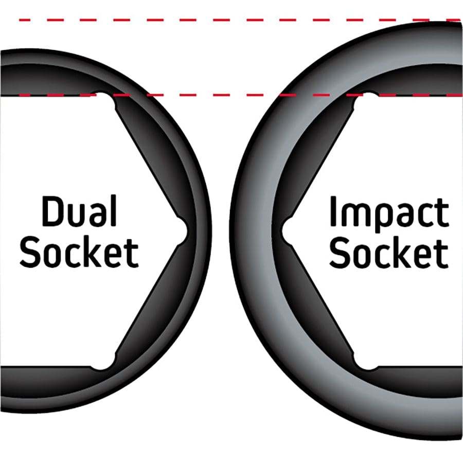 Chicane Tools SOCKET SETS 10 PIECE 3/8" DR METRIC DUAL DEEP IMPACT SOCKET SET SR