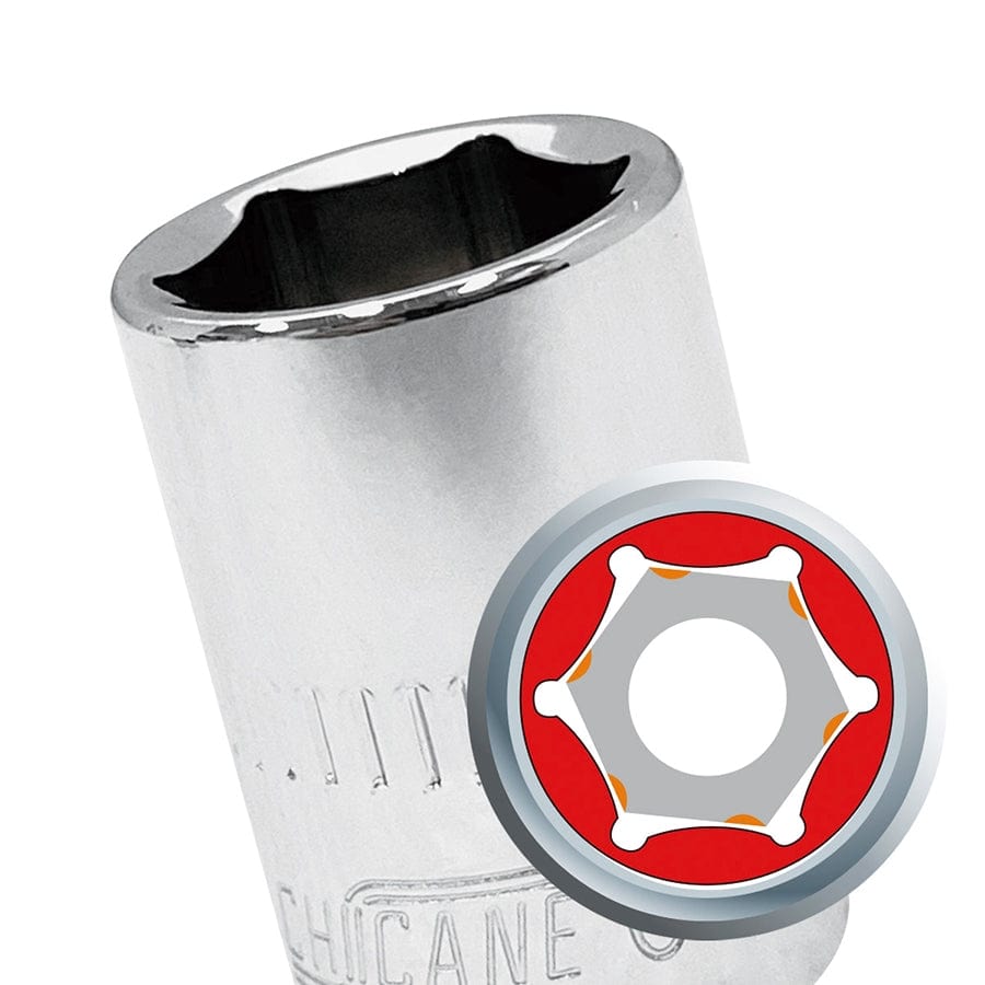 Chicane Tools SOCKETS & SOCKET ACCESSORIES 1/2" DR 11MM SOCKET SR