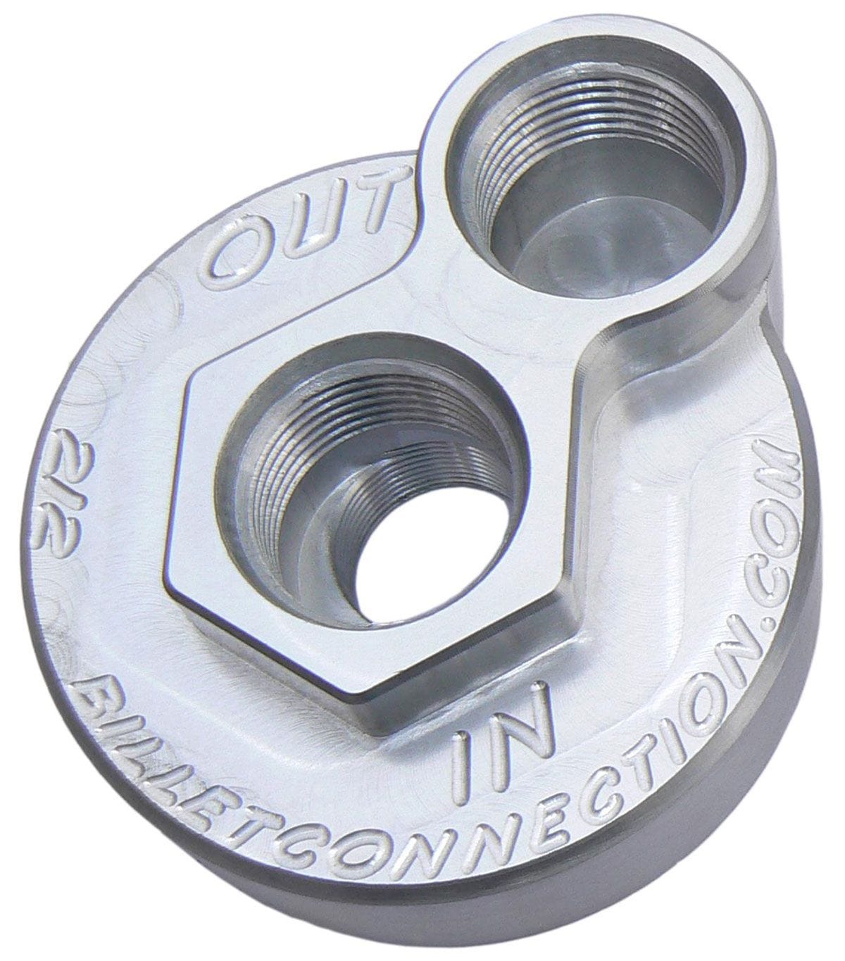 CLEARVIEW Suit Ford Late Model with 22mm Thread Clear View Filtration -12AN Billet Oil Block Adapter Kit - Clear Anodised CV212 SR