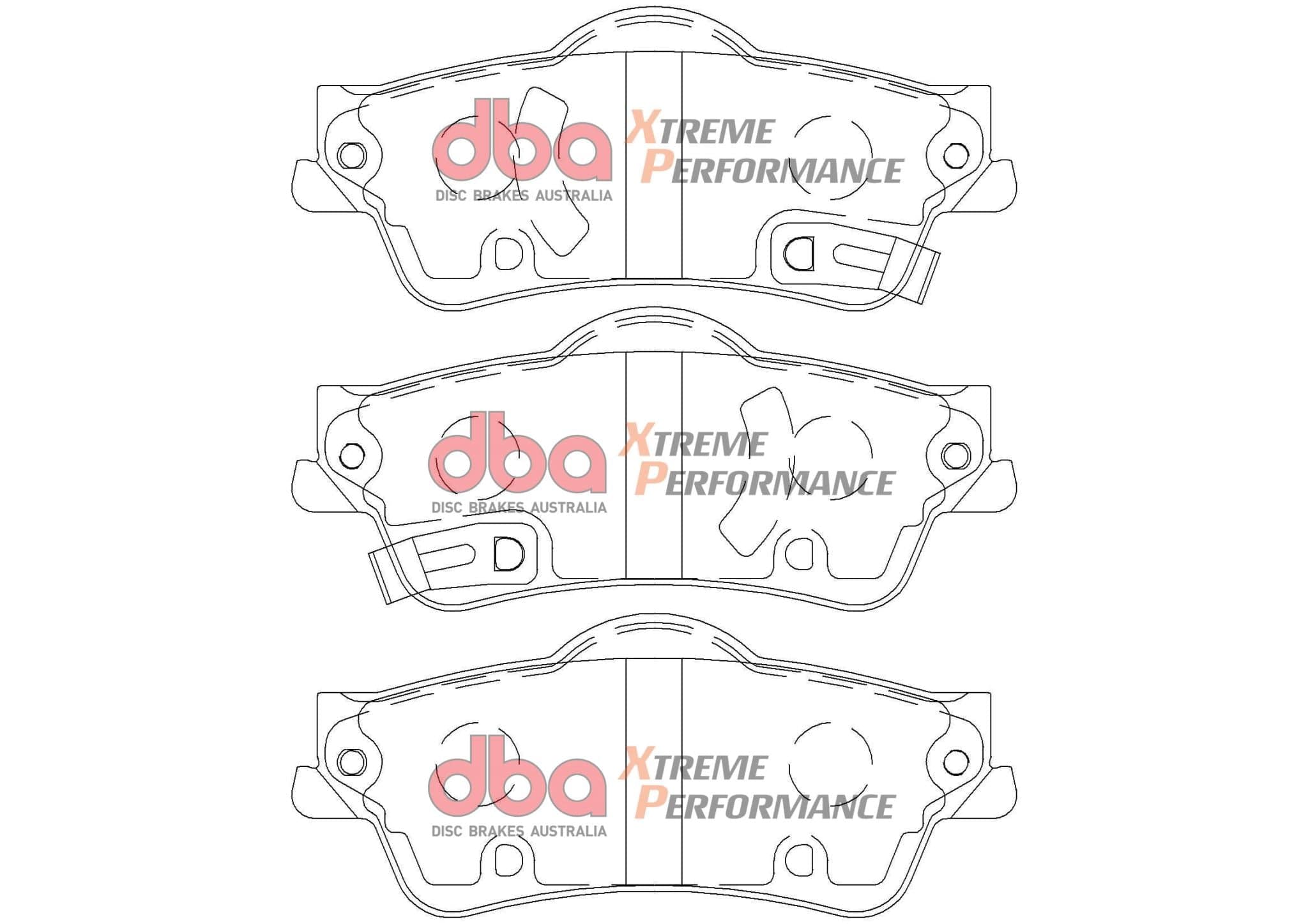 DBA Drum Holden Commodore VF PBR 13-17 XP PERFORMANCE Rear DBA Brake Pad SR