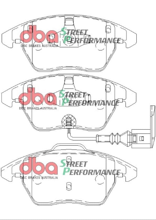DBA Drum Peugeot 307 3A/C/3H/3B/3E 01-09 DBA SP PERFORMANCE Front Brake Pad SR