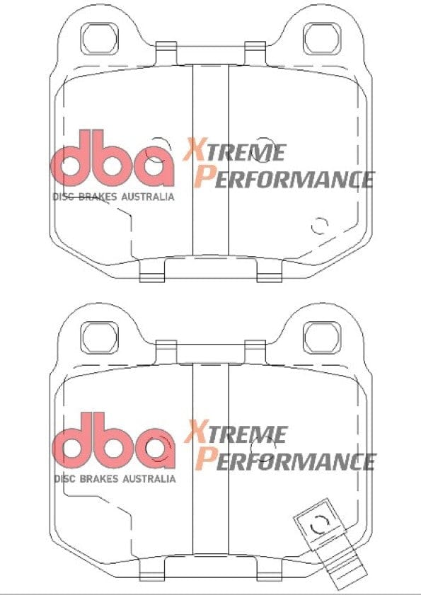DBA Drum Subaru Impreza GD/GDF/GC/GC8/GDB 99-07 DBA XP PERFORMANCE Rear Brake Pad SR