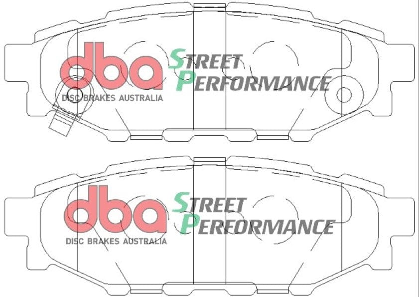 DBA Drum Subaru Liberty 99-14 DBA SP PERFORMANCE Rear Brake Pad SR