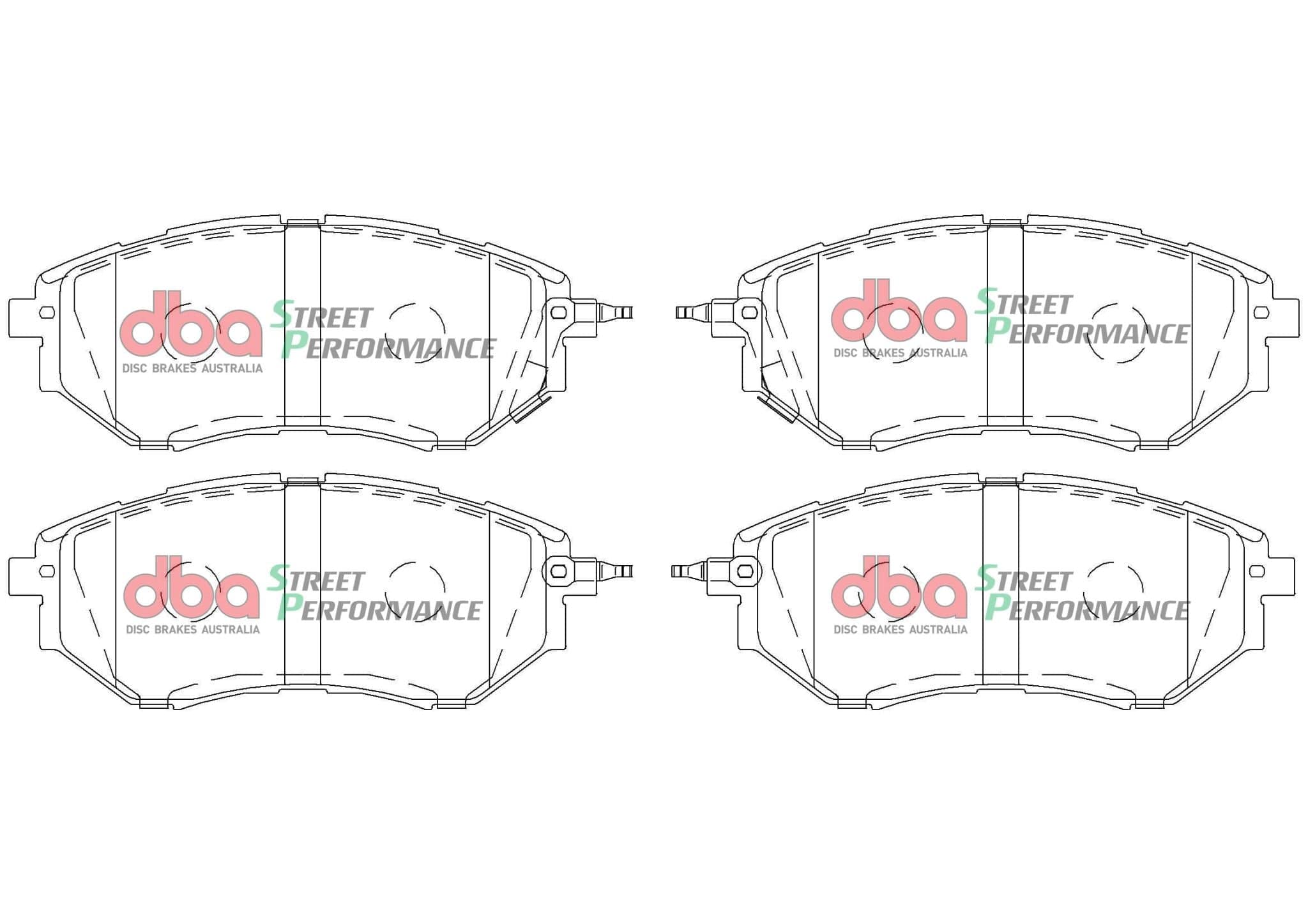 DBA Drum Subaru Outback BP BP9 BR BRD BRF BPE BR9 04-15 DBA SP PERFORMANCE F Brake Pad SR
