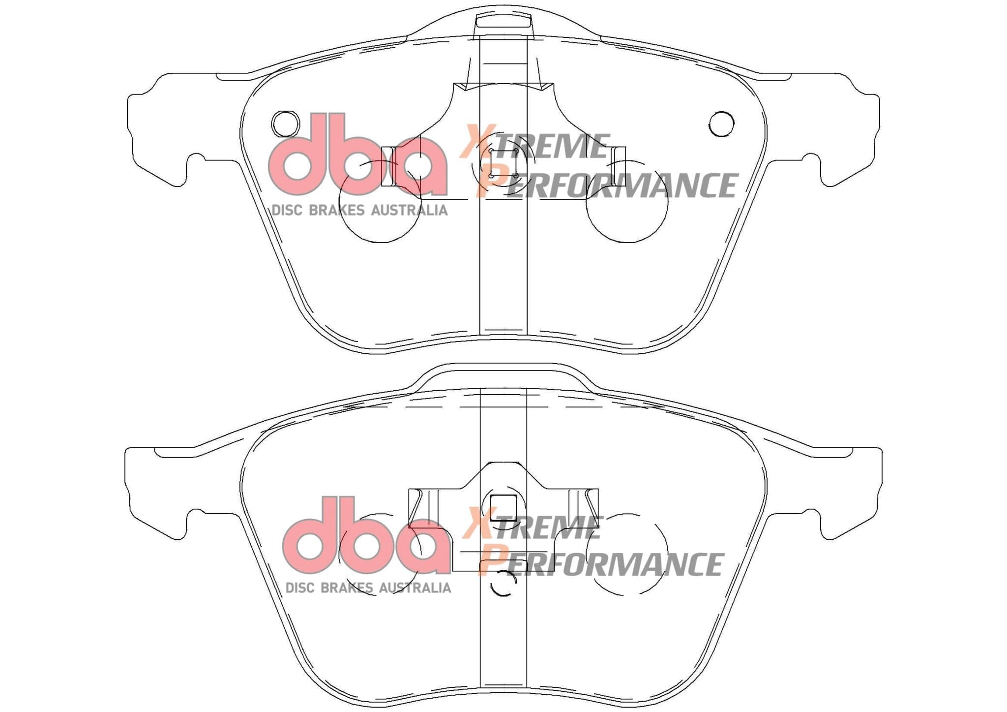 DBA Drum Volvo C70 542 06-09 DBA XP PERFORMANCE Front Brake Pad SR