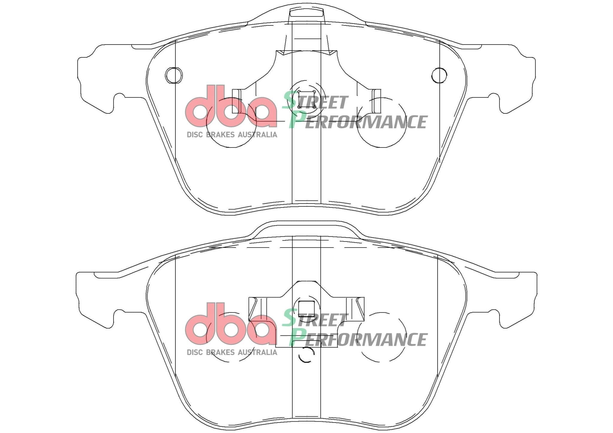 DBA Drum Volvo XC90 275 03-14 DBA SP PERFORMANCE Front Brake Pad SR