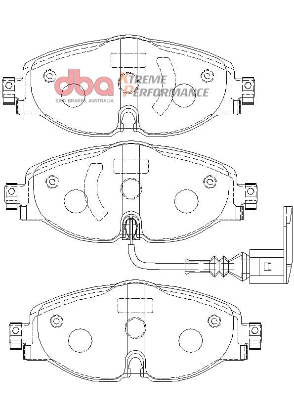 DBA Drum VW Golf MK7 XP PERFORMANCE Front DBA Brake Pad SR