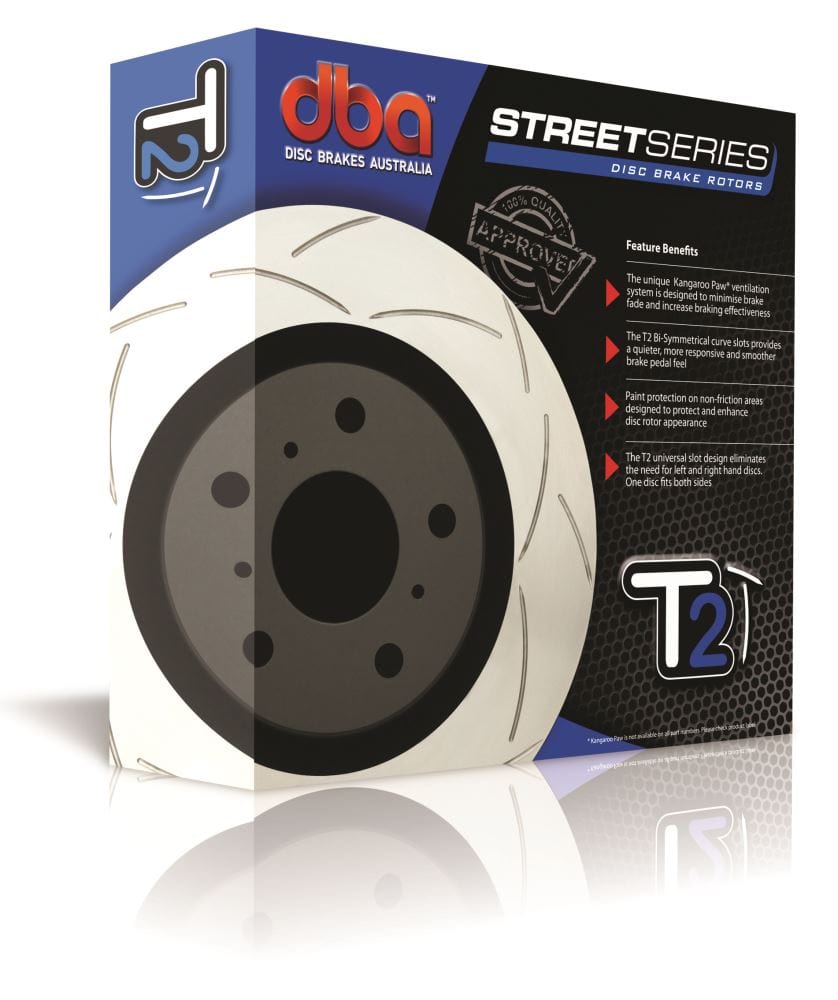 DBA Rotor Subaru Impreza WRX GRB 08- Street T2 Slot KP Rear DBA Disc Brake Rotors SR