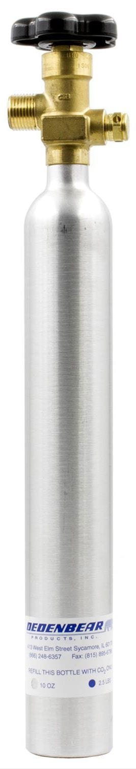 DEDENBEAR Dedenbear CO2 Bottle With Valve DE-AB10V SR