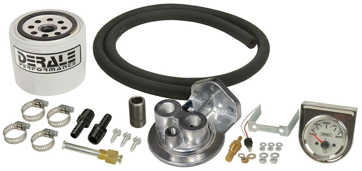 DERALE 1/2" NPT Inlet/Outlet Ports. 3-1/2" O.D x 3-1/8" Derale Derale Premium Transmission Filter Kit DP13091 SR