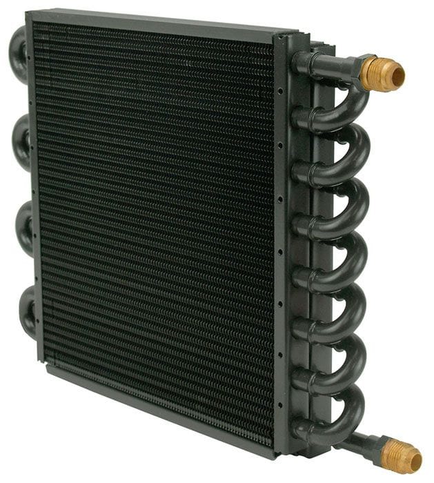 DERALE -8An Inlets Derale 16 Pass Tube & Fin 16" Electra Cool Oil Cooler DP15300 SR