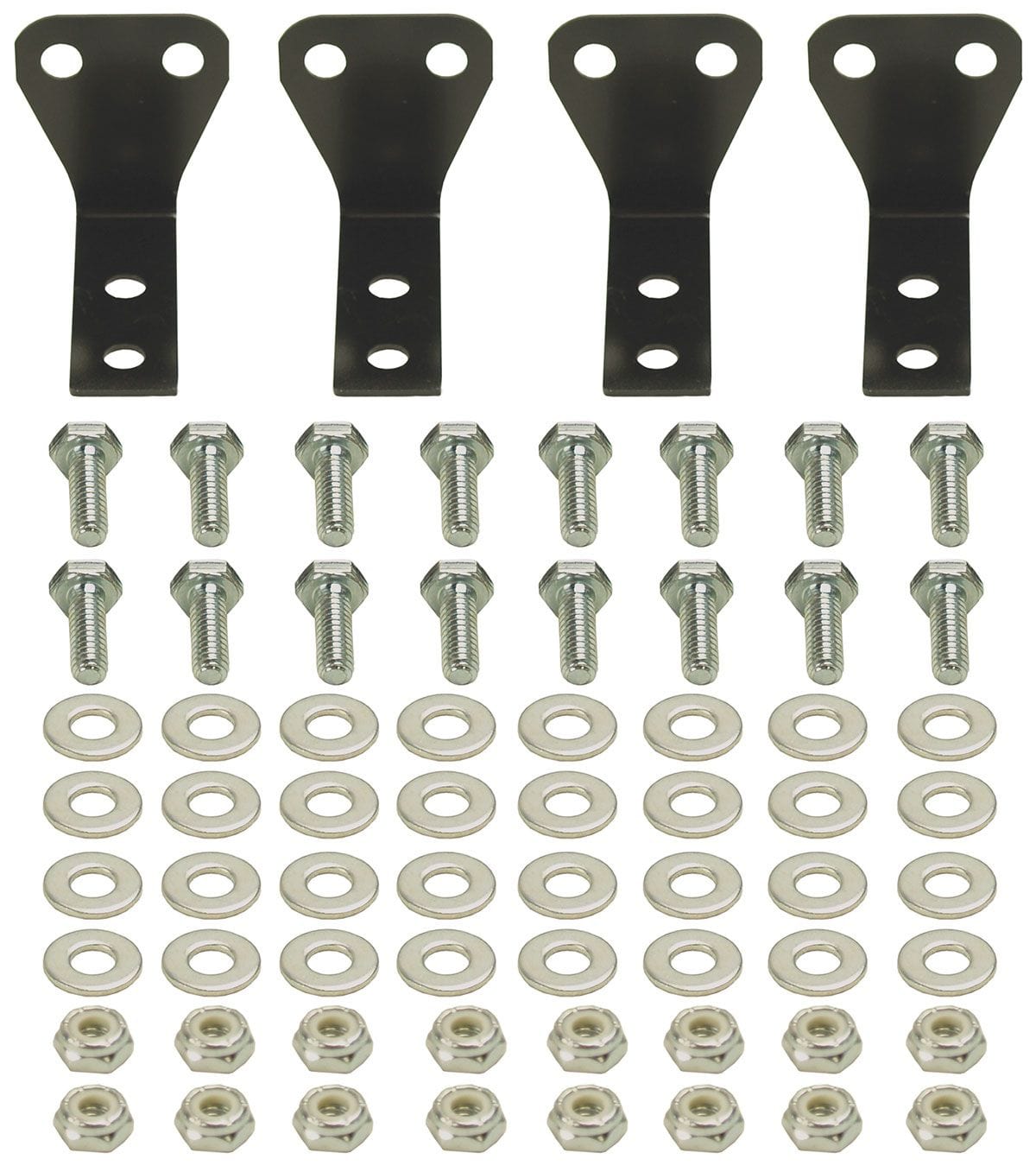 DERALE Derale Derale Aluminium Cooler Bracket Kit - 4 Mounting Brackets DP50020 SR