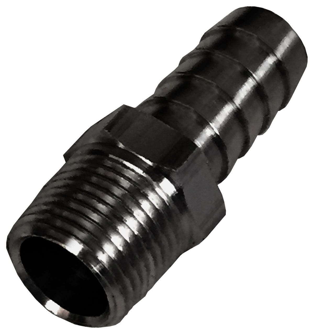 DERALE Derale Derale Straight NPT Hose Barb Fitting 3/8" NPT Male x 1/2" Barb DP98102 SR